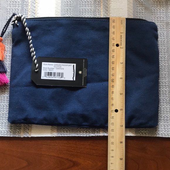 Twig and arrow canvas clutch and stickers, NWT - Picture 4 of 6